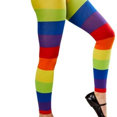 Rainbow ???? Pride Footless Tights Womens One Size Fits Most.